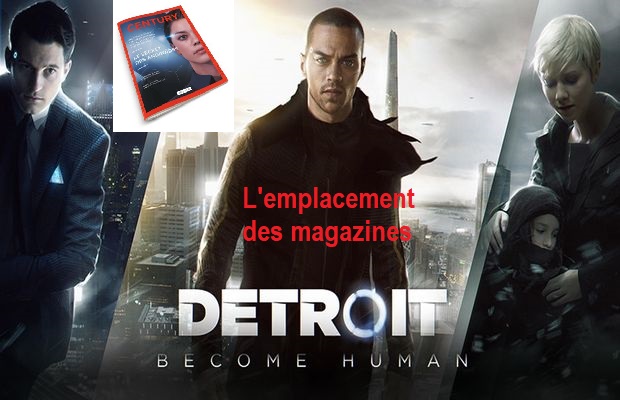 Localización de revistas en Detroit Become Human